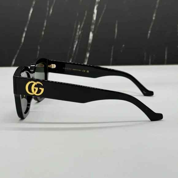 NEW GG1550SK 001 GUCCI BLACK GREY SQUARE WOMEN GUCCI SUNGLASSES - Picture 7 of 12